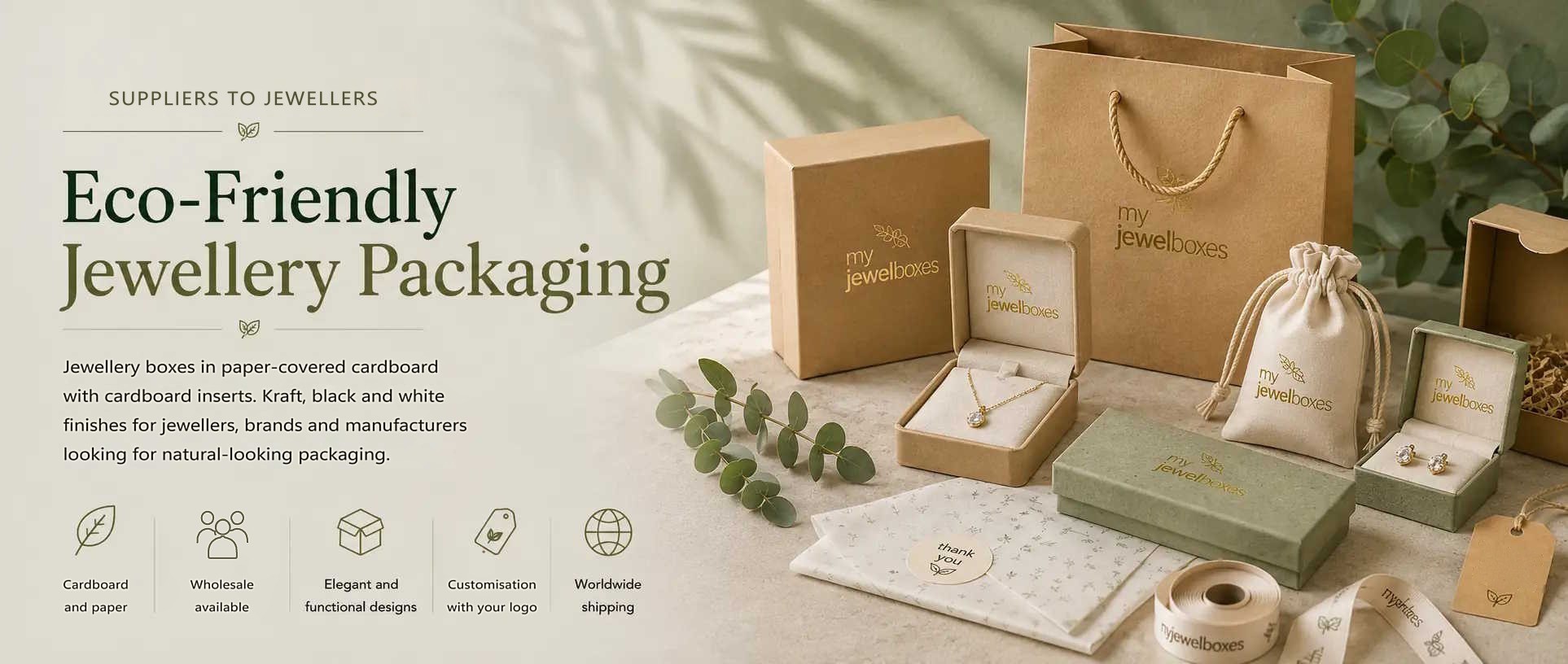 Jewellery boxes in paper-covered cardboard MyJewelBoxes